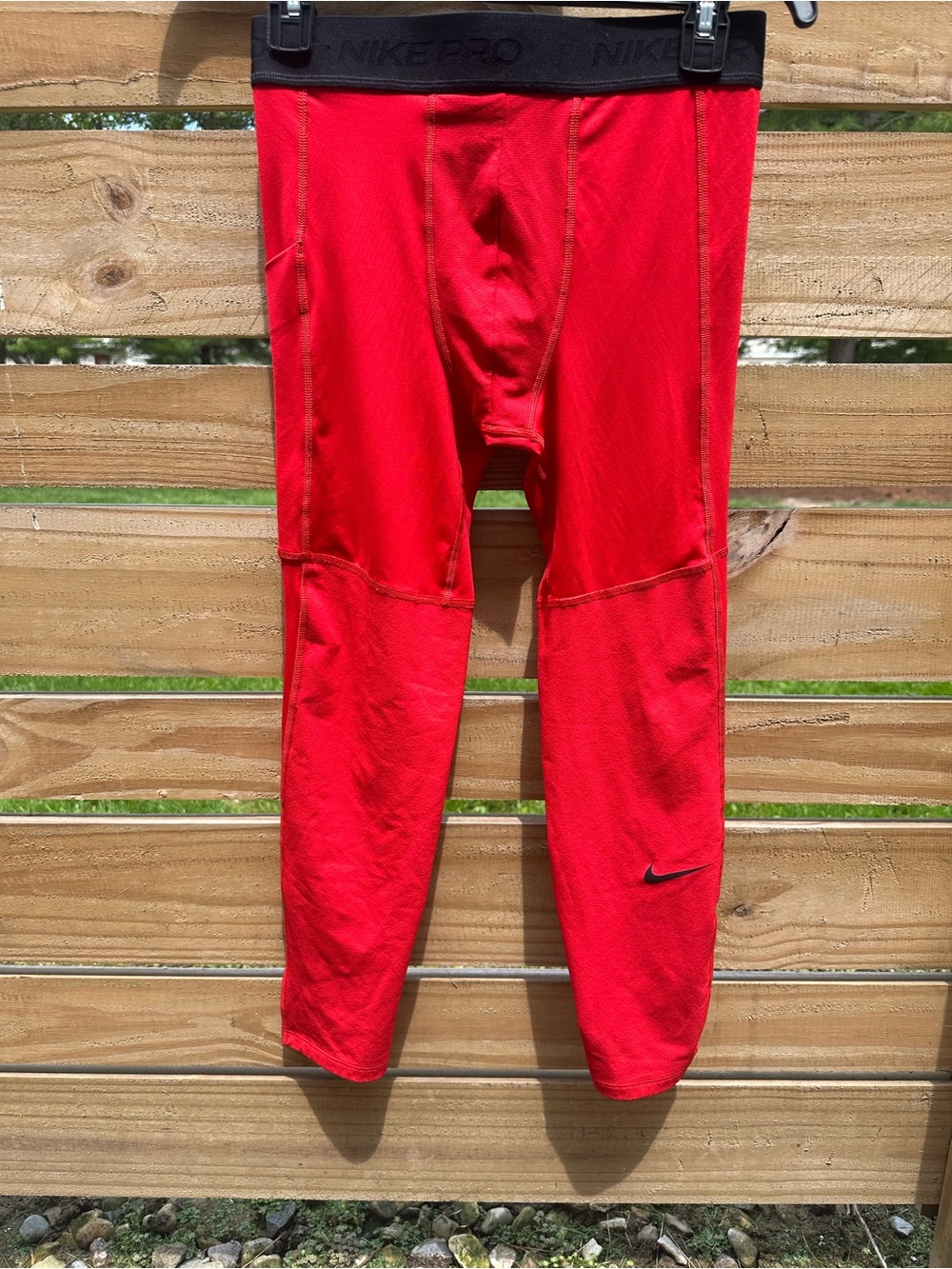 Nike Red Kids Compression Leggings